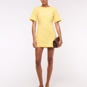 Abercrombie & Fitch Yellow Mini Dress